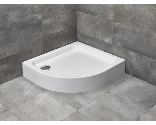 Акриловый поддон для душа Radaway Siros E Compact 90x80 R Белый