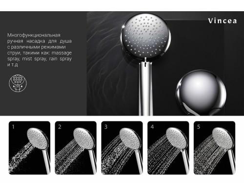 Душевая система Vincea Esse с термостатом Хром