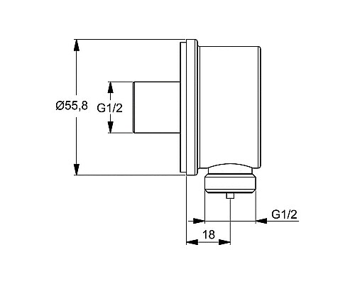 Гигиенический душ со смесителем Ideal Standard Ceraplan B0040AA Хром