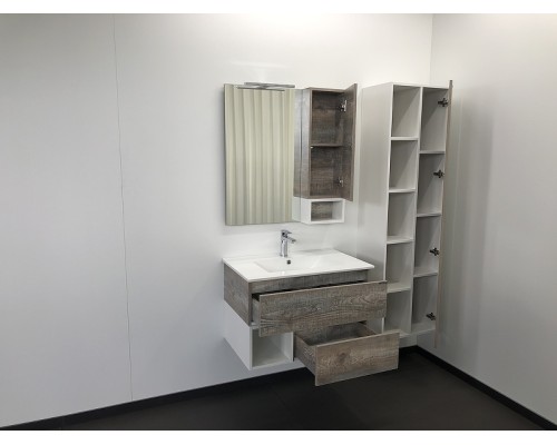 Зеркальный шкаф Comforty Турин 75 00004144198 Дуб бежевый