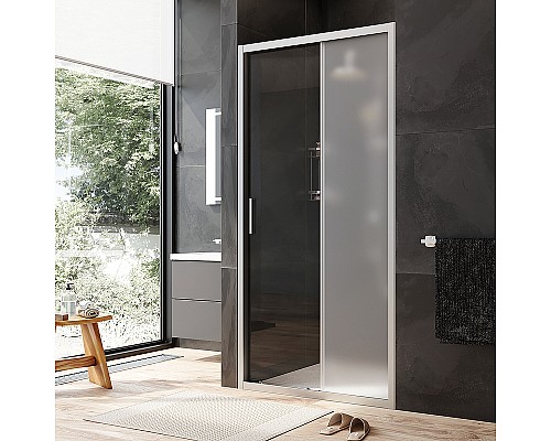 Душевая дверь AM.PM Gem Solo 110 W90G-110-1-195MM Хром матовый