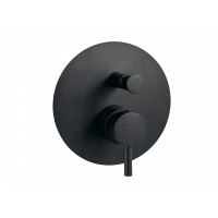 Смеситель Paffoni Light LIG015NO для душа, с внутренней частью, черный матовый