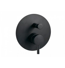 Смеситель Paffoni Light LIG015NO для душа, с внутренней частью, черный матовый