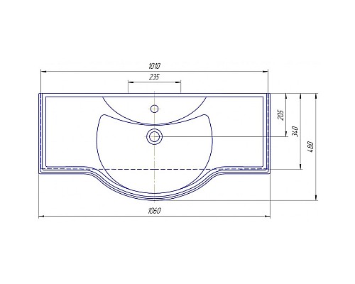 Раковина Corozo Классик 105 SD-00000373