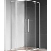 Душевой уголок AQUAme 80x80 профиль Хром стекло прозрачное