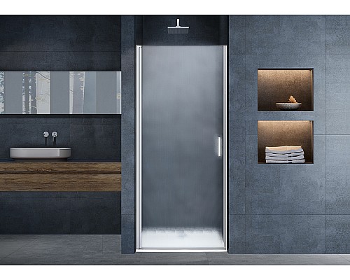 Душевая дверь Vincea Alpha 85 VDP-3AL850MT профиль Хром стекло текстурное