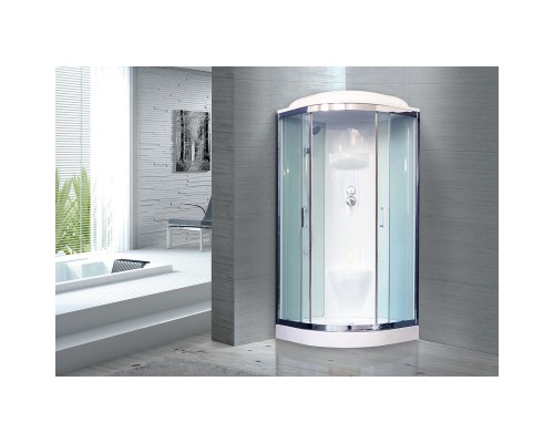 Душевая кабина Royal Bath НК 90x90 стекло прозрачное задняя стенка Белая