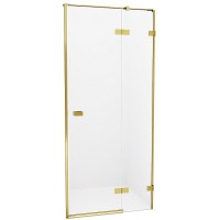 Душевая дверь NEW TRENDY AVEXA GOLD BRUSHED 110x200 (брашированное золото)