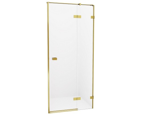 Душевая дверь NEW TRENDY AVEXA GOLD BRUSHED 110x200 (брашированное золото)