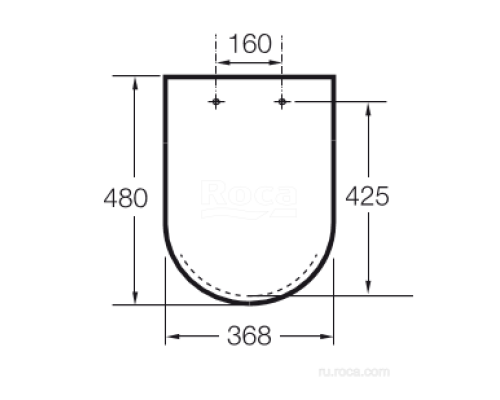 Крышка-сиденье Roca Inspira Round 80152200B