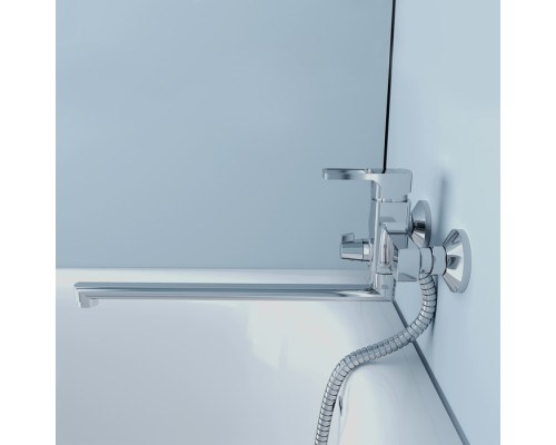 Смеситель для ванны с длинным изливом IDDIS Bild BILSB00i10WA