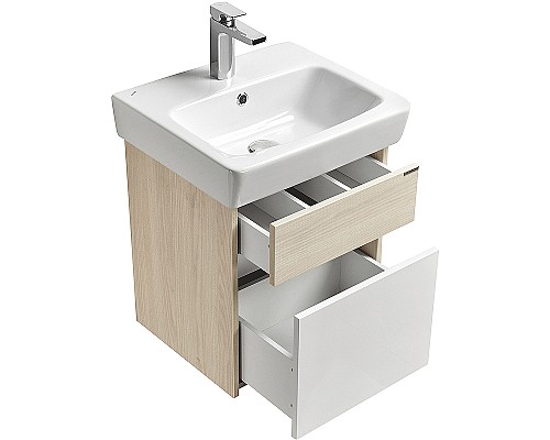 Тумба под раковину Aquaton Верди PRO 50 1A195901VDAV0 подвесная Белый Ясень фабрик