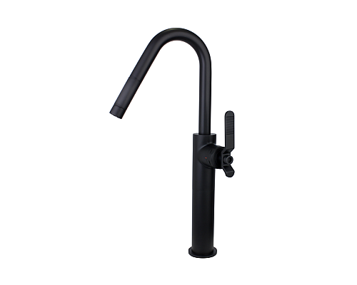 Смеситель для раковины высокий черный матовый Bronze de Luxe 1760'SLoft 3352SB