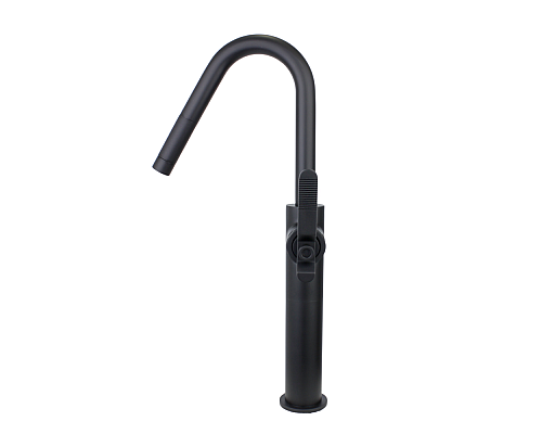 Смеситель для раковины высокий черный матовый Bronze de Luxe 1760'SLoft 3352SB