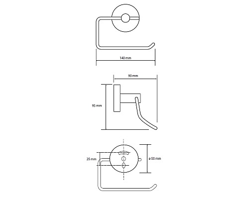Держатель туалетной бумаги Bemeta Omega 104112042R Хром