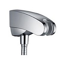 Держатель душевой лейки со шланговым подсоединением Hansgrohe Porter Е 27507000 Хром