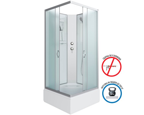 Душевая кабина Niagara Classic 90x90 NG-1108-14BK без гидромассажа