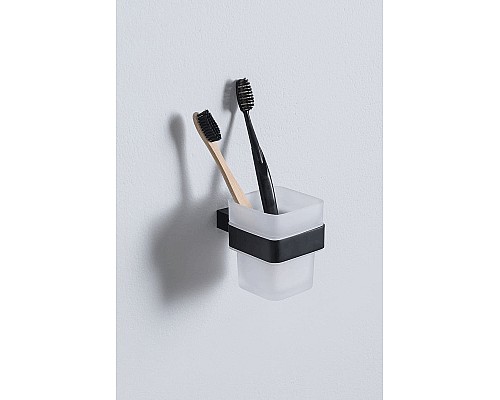 Стакан для зубных щеток Allen Brau Infinity 6.21002-31 Черный матовый