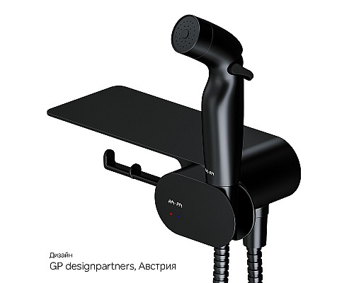 Гигиенический душ со смесителем AM.PM Like F0202622 Черный матовый