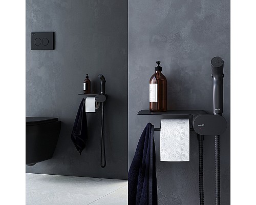 Гигиенический душ со смесителем AM.PM Like F0202622 Черный матовый