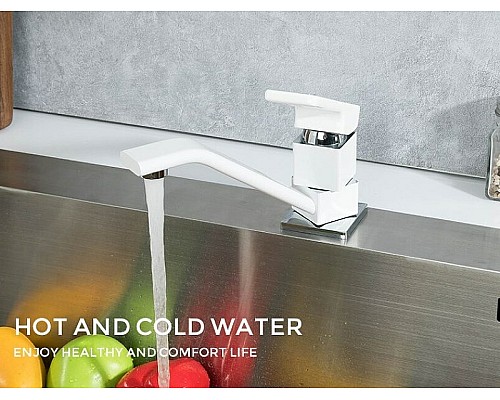 Смеситель для кухни Gappo G17-8 G4517-8 Белый