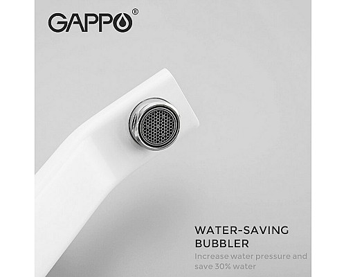 Смеситель для кухни Gappo G17-8 G4517-8 Белый