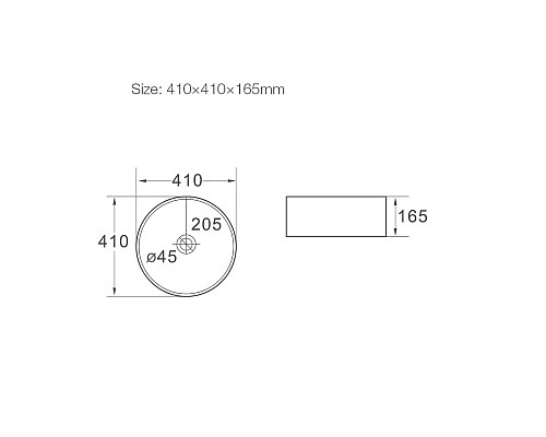 Раковина керамическая накладная SantiLine SL-1055