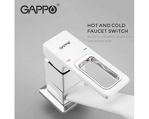 Смеситель для кухни Gappo G17-8 G4517-8 Белый