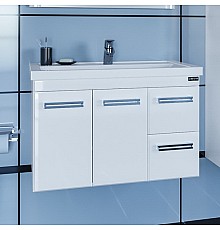 Тумба под раковину СанТа Меркурий 80 подвесная Белая