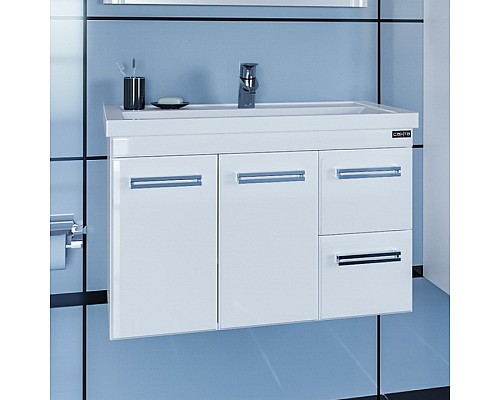 Тумба под раковину СанТа Меркурий 80 подвесная Белая