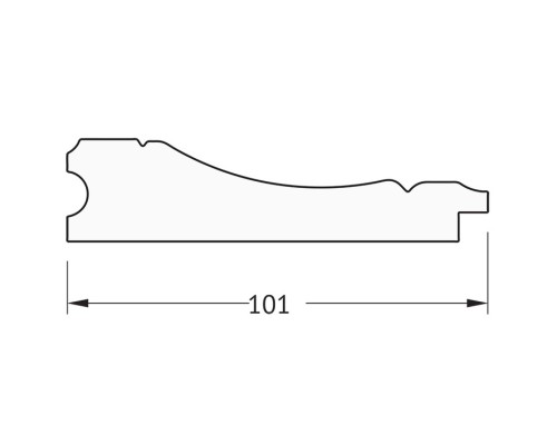 Зеркало Evoform Exclusive 89х59 BY 3423 с фацетом в багетной раме - Вензель серебряный 101 мм
