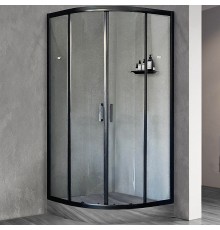 Душевой уголок Royal Bath HKD 100х100 профиль Черный стекло прозрачное