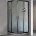 Душевой уголок Royal Bath HKD 100х100 профиль Черный стекло прозрачное