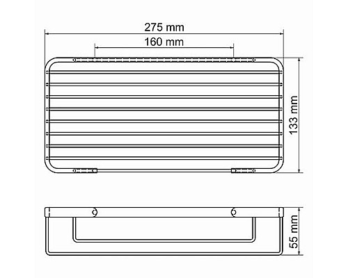 Полка металлическая WasserKRAFT K-722