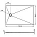 Душевой поддон из материала Flight Jacob Delafon Tolbiac 120x80 E6D331RU-NGM