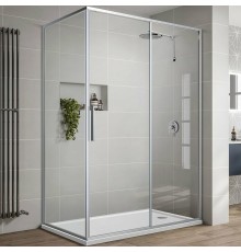 Душевой уголок Vincea Slim-U 120x90 профиль Хром стекло прозрачное