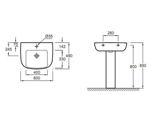 Раковина Jacob Delafon E473600