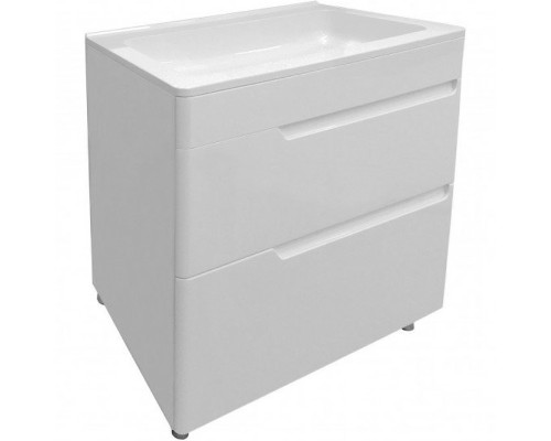 Тумба с раковиной Эстет Kare Luxe 80 ФР-00005719 Белая