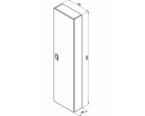 Шкаф пенал Ravak Comfort 40 X000001382 подвесной Белый глянец