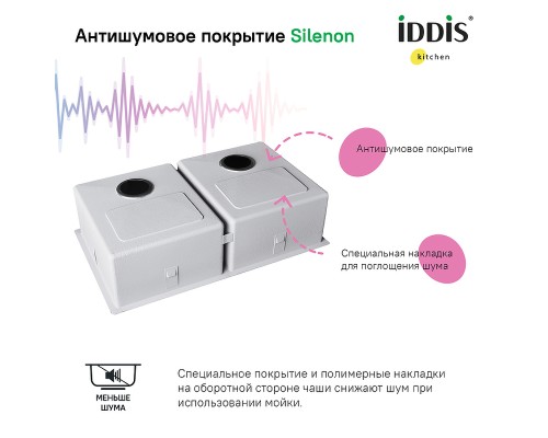 Кухонная мойка Iddis Edifice 75 Сатин