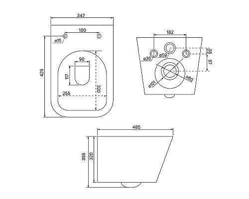 Унитаз Iddis Bild BILR2BMi25 подвесной с сиденьем Микролифт