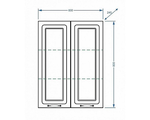 Шкаф подвесной Stella Polar Кармела 60 SP-00000189