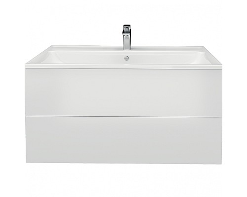 Тумба с раковиной Marka One Elena 80П У96880 подвесная Белый глянец