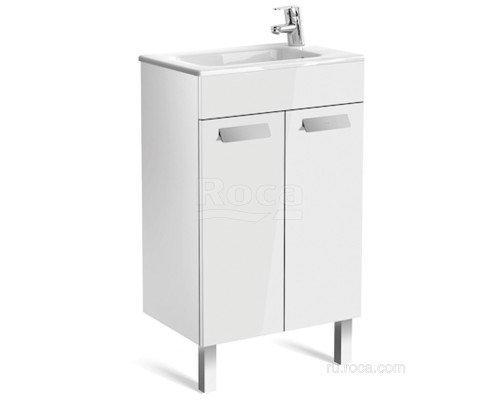 Тумба под раковину Roca Debba 50 ZRU9302710 2 дверцы, белый глянец