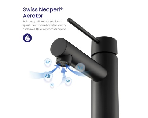 Смеситель для раковины Timo Saona 2361/03F черный