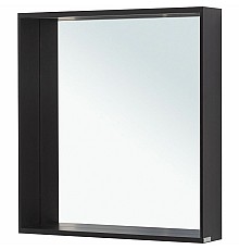 Зеркало Allen Brau Reality 70 1.32017.BB с подсветкой Черный браш с сенсорным выключателем