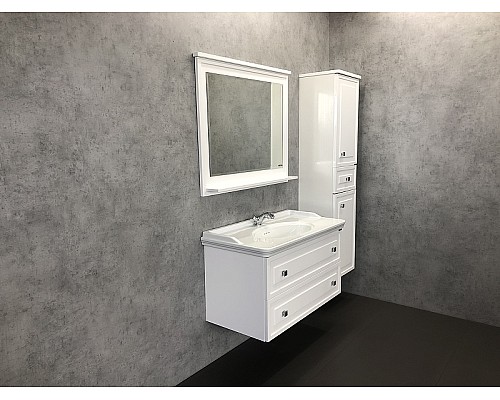 Зеркало Comforty Феррара 100 00004147993 Белый глянец