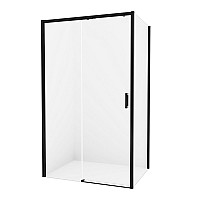 Душевое ограждение NEW TRENDY PRIME BLACK L 120x90x200 D-0320A/D-0129B (черный)
