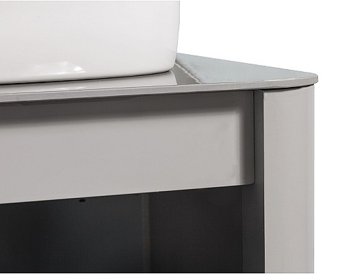 Комплект мебели для ванной Black&White Universe R 9151601 подвесной Серый