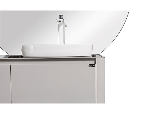 Комплект мебели для ванной Black&White Universe R 9151601 подвесной Серый